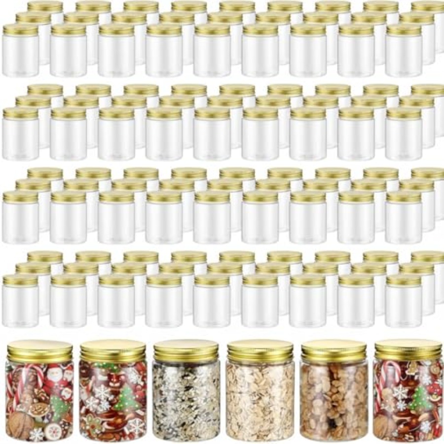 Mason Jar 8Oz - 200 Pcs 8 oz Clear Plastic