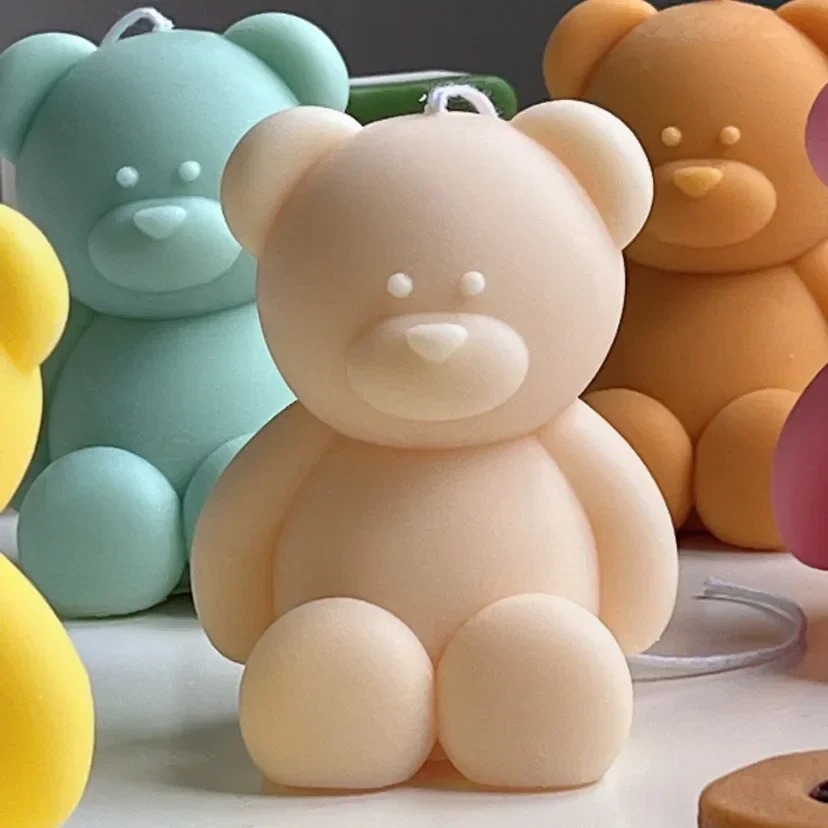3D Cute Cartoon Bear Silicone  - Candle Supplies Kit ulasan dan harga