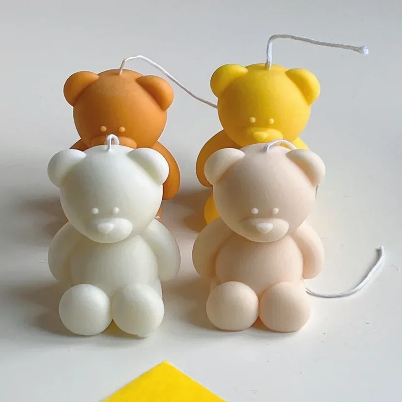 3D Cute Cartoon Bear Silicone  - Candle Supplies Kit ulasan dan harga