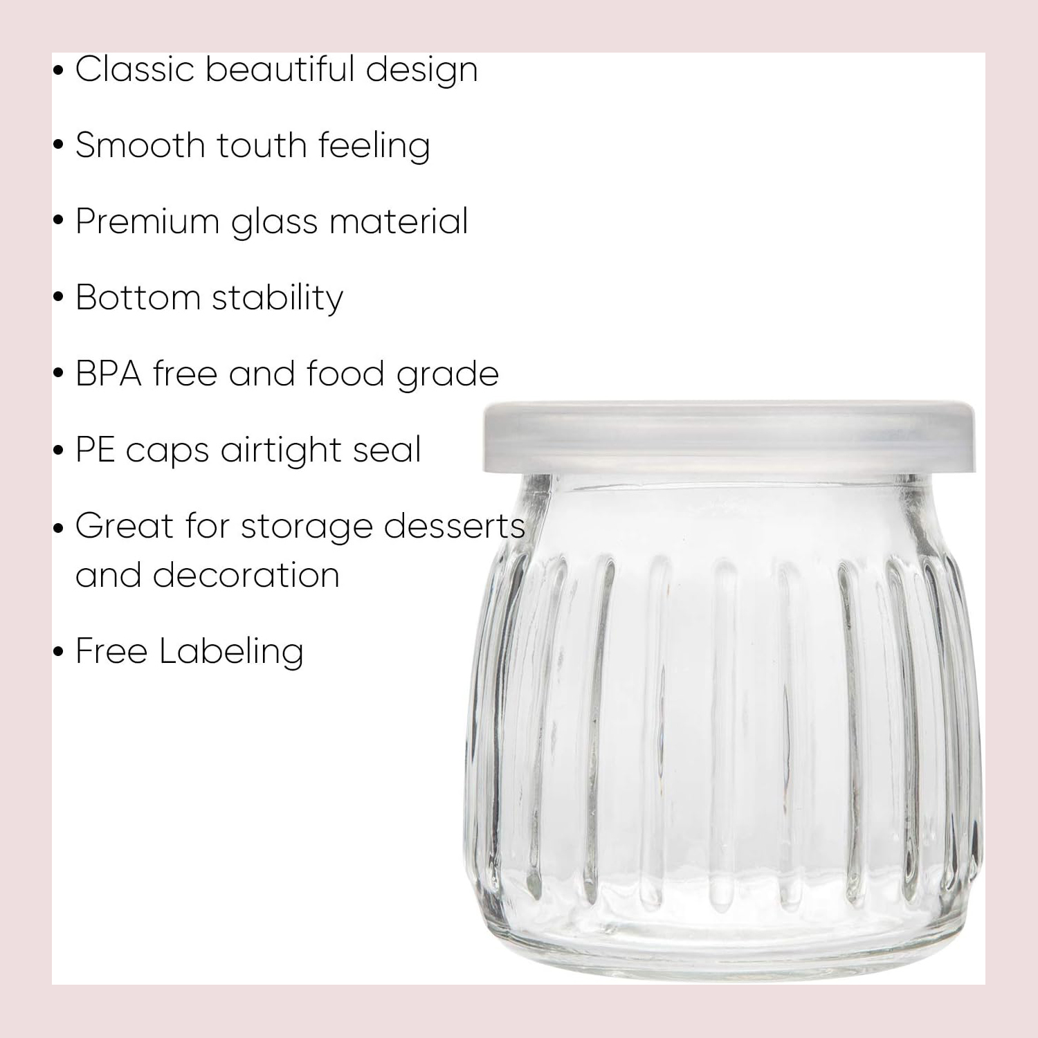 4 oz Clear Yogurt Jars With PE - Mason Jar 8Oz ulasan dan harga
