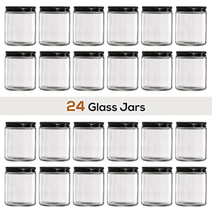 Pack 8 OZ Thick Glass Jars wit - Mason Jar 8Oz ulasan dan harga