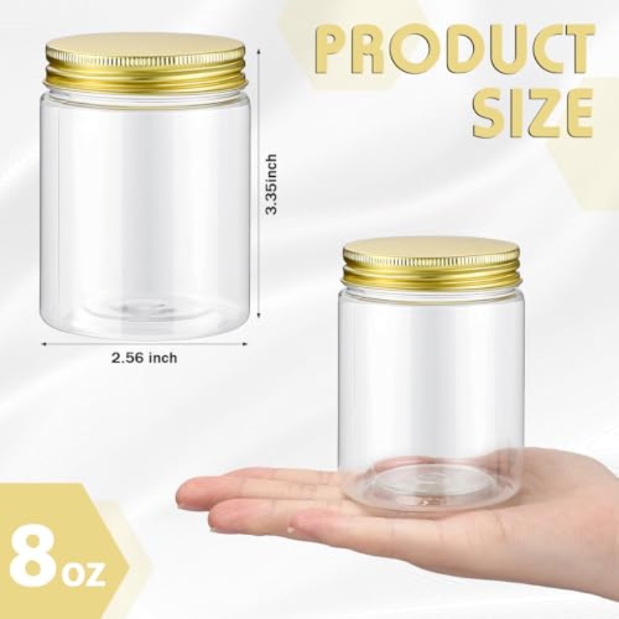 200 Pcs 8 oz Clear Plastic Mas - Mason Jar 8Oz ulasan dan harga