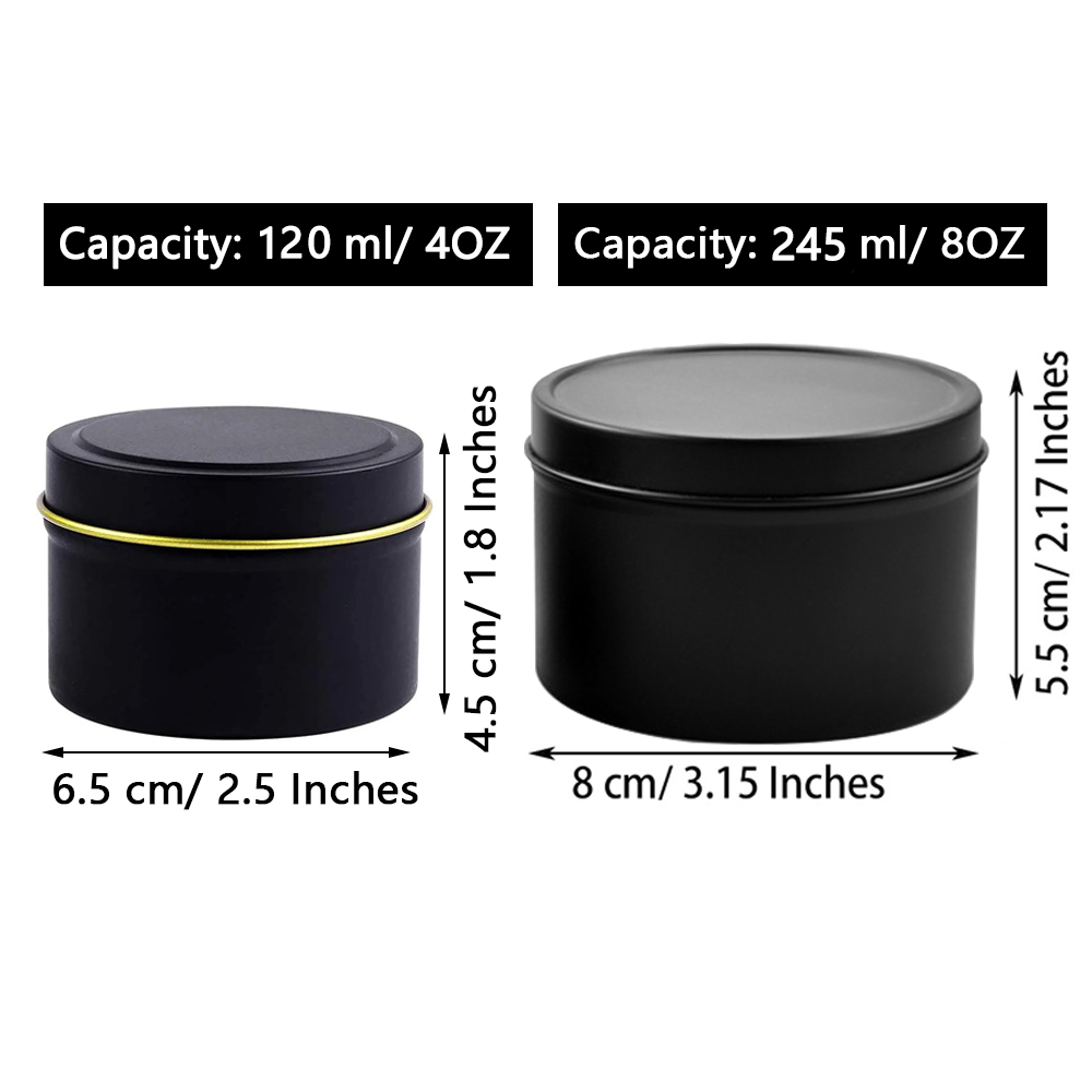 4oz/ 8oz Candle tins with lids - Mason Jar 8Oz ulasan dan harga