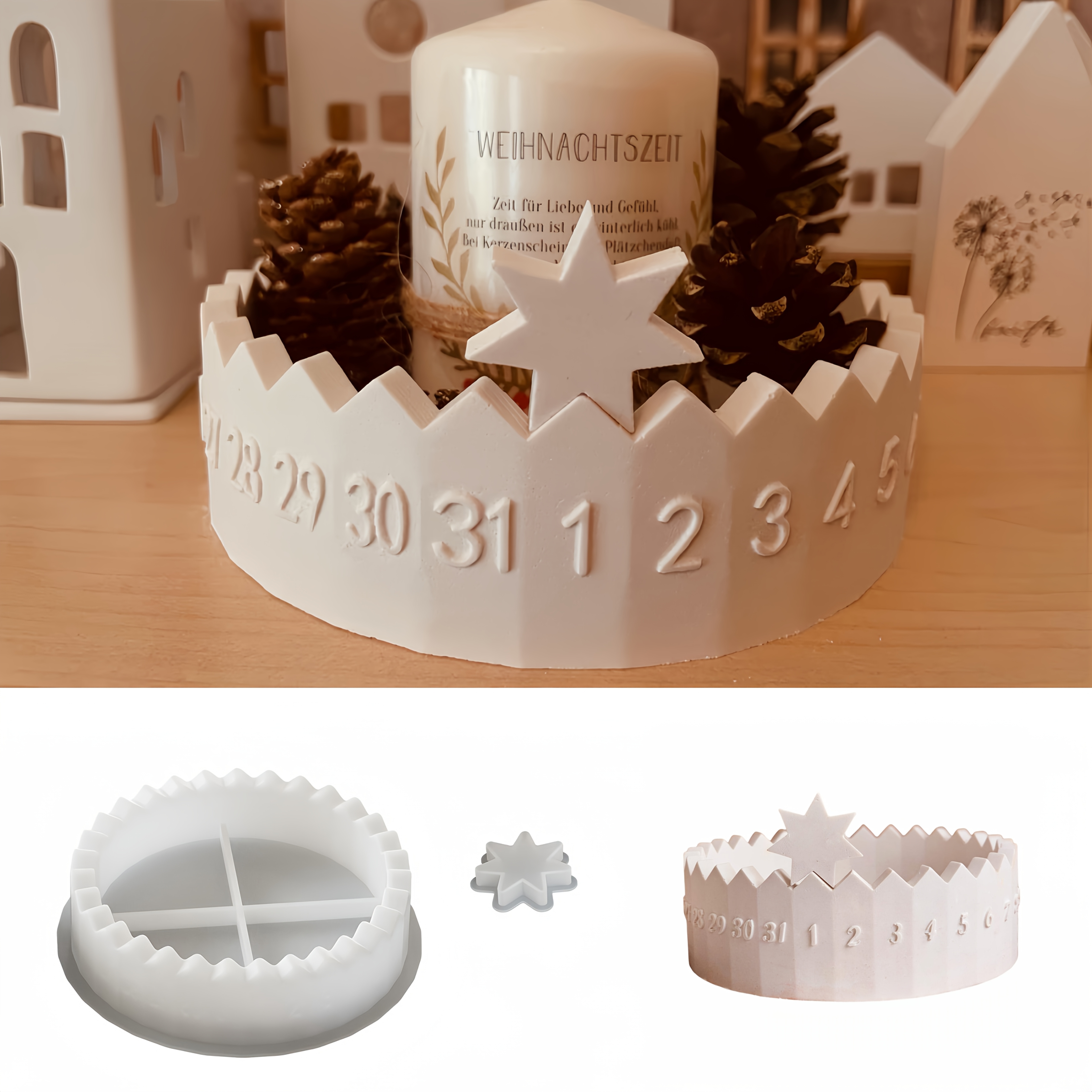 1 set Advent Calendar Silicone - Candle Supplies Kit ulasan dan harga