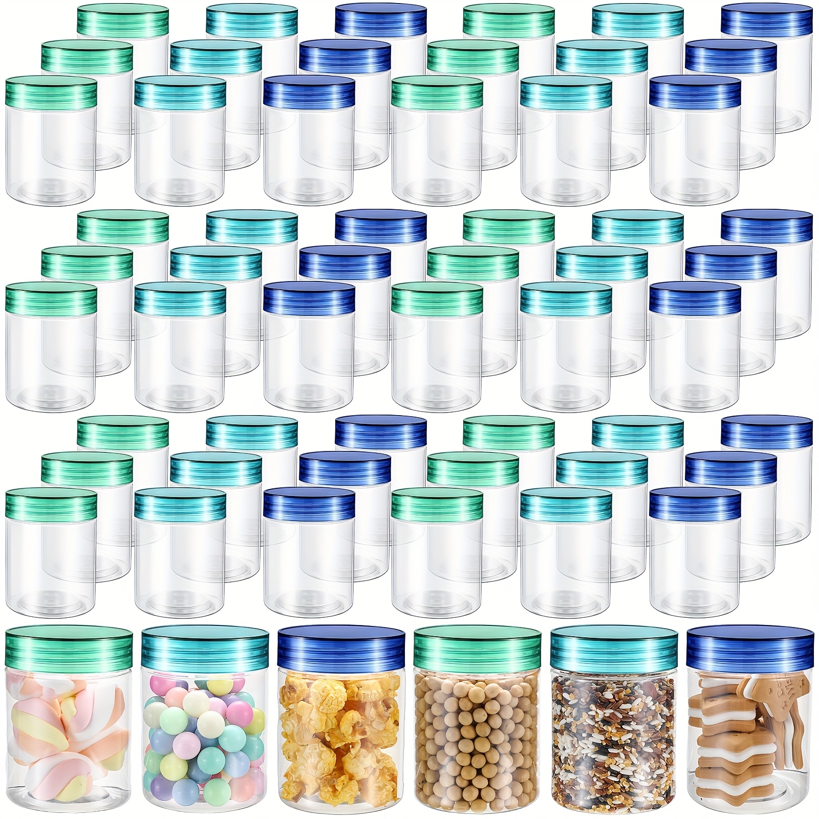 60pcs 8 Oz Plastic Jars With L - Mason Jar 8Oz ulasan dan harga
