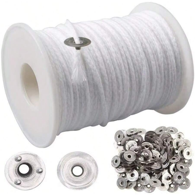 1 Roll Candle Cotton Wicks +10 - Candle Supplies Kit ulasan dan harga