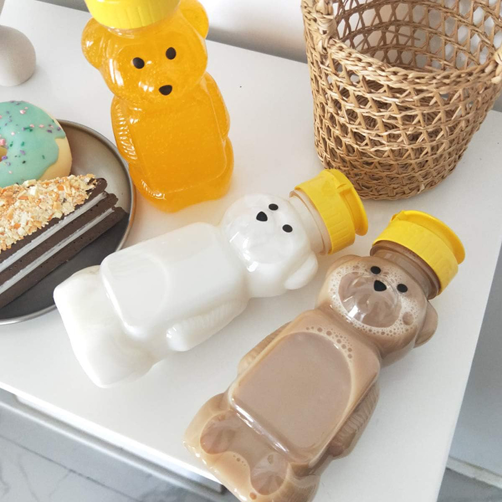 2PCS Plastic Bear Honey Bottle - Mason Jar 8Oz ulasan dan harga