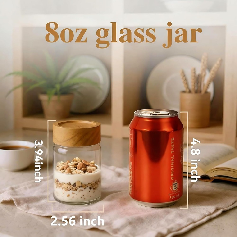 6-Pack 8oz Glass Mason Jars –  - Mason Jar 8Oz ulasan dan harga