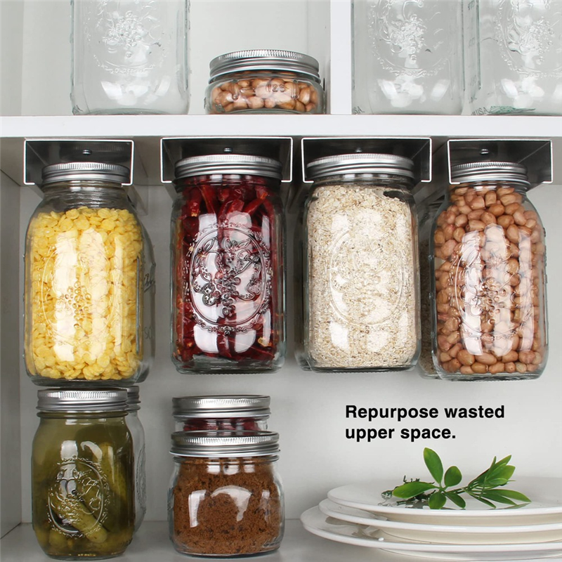 H-W Mason Jar Organizer Holder - Mason Jar 8Oz ulasan dan harga