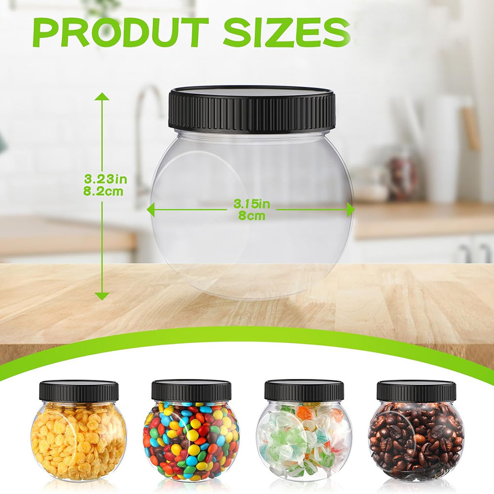 Plastic Candy Jars with Lids S - Mason Jar 8Oz ulasan dan harga