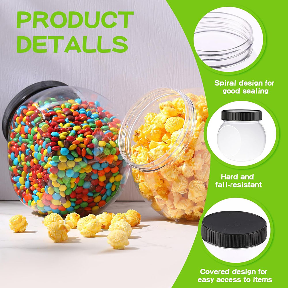 Plastic Candy Jars with Lids S - Mason Jar 8Oz ulasan dan harga