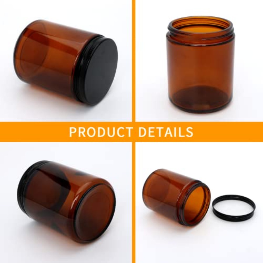 8oz Amber Candle Jars Set of 3 - Mason Jar 8Oz ulasan dan harga