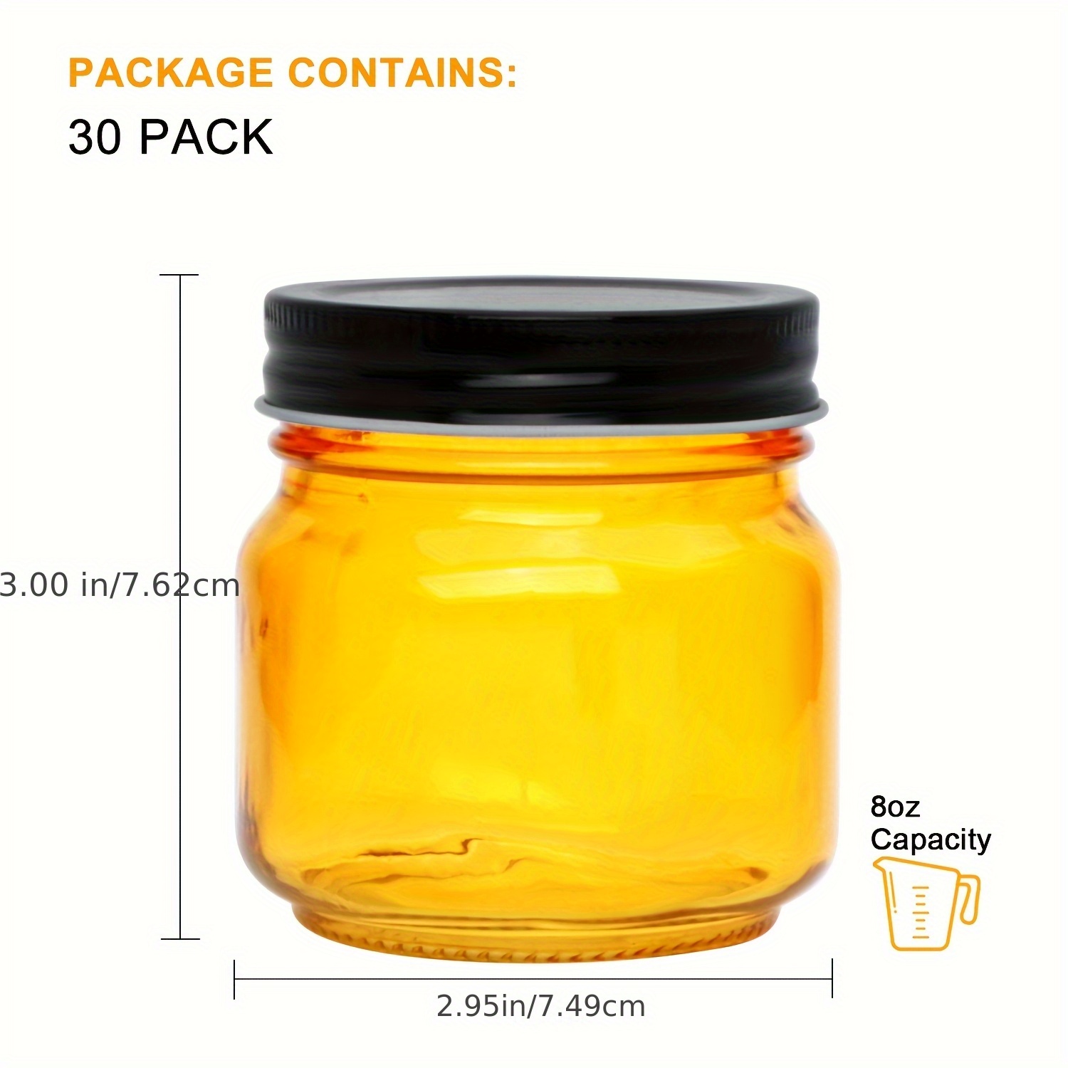 30-Piece Set of 8 oz Mini Colo - Mason Jar 8Oz ulasan dan harga